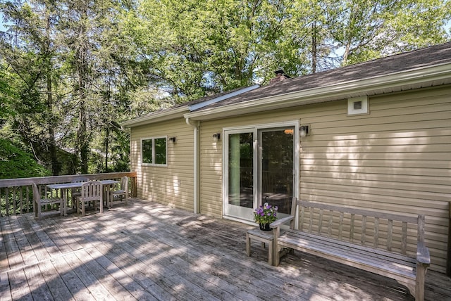 7 Adele Ct, Montrose, NY 10567 - wooden terrace featuring outdoor dining area