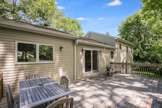 7 Adele Ct, Montrose, NY 10567 - wooden terrace featuring outdoor dining area