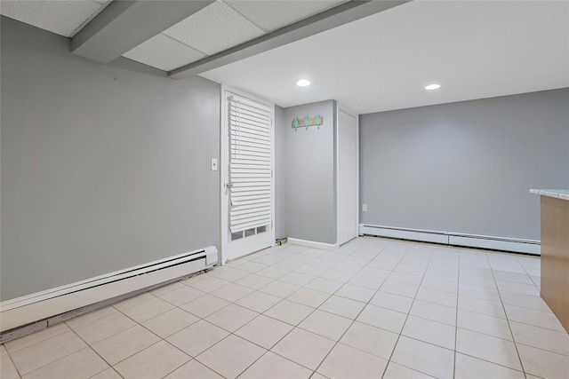 29 Jackson Dr, Stony Point, NY 10980 - unfurnished room with baseboard heating, recessed lighting, and baseboards
