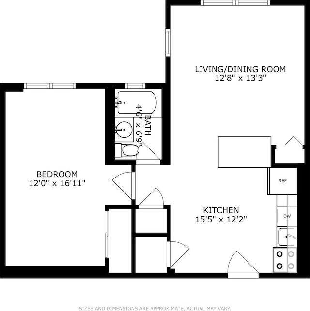 162-21 Powells Cove Blvd Unit 1M, Beechhurst, NY 11357 - floor plan / room layout