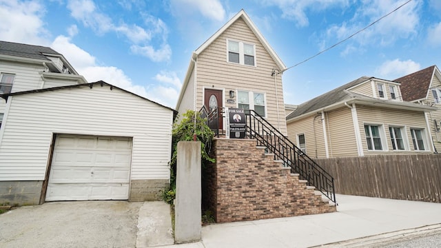 3968 Duryea Ave, Bronx, NY 10466 - view of front of home with a garage and fence