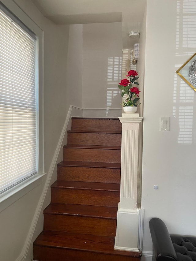 17363 105th Ave, Jamaica, NY 11433 - staircase featuring plenty of natural light