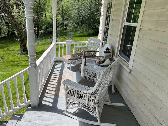 12 Henderson Rd, Hankins, NY 12741 - porch featuring a yard