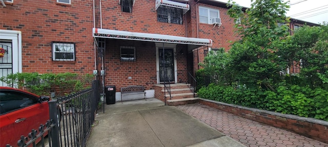 580 Schenck Ave, Brooklyn, NY 11207 - doorway to property with brick siding
