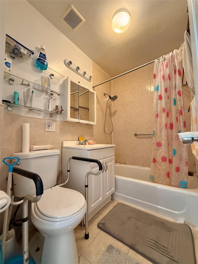 5803 Calloway St Unit 5A, Corona, NY 11368 - bathroom with tile patterned flooring, shower / bath combo, toilet, vanity, and pet washing station