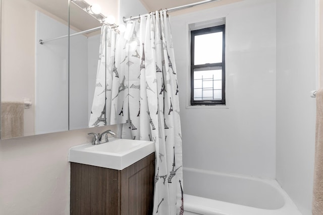 84-19 51st Ave Unit 2E, Elmhurst, NY 11373 - bathroom featuring shower / bath combo and vanity