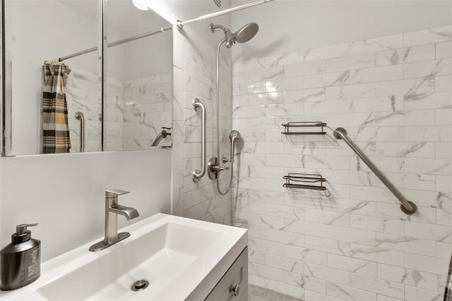 395 Westchester Ave Unit 3A, Port Chester, NY 10573 - full bathroom with a tile shower and vanity