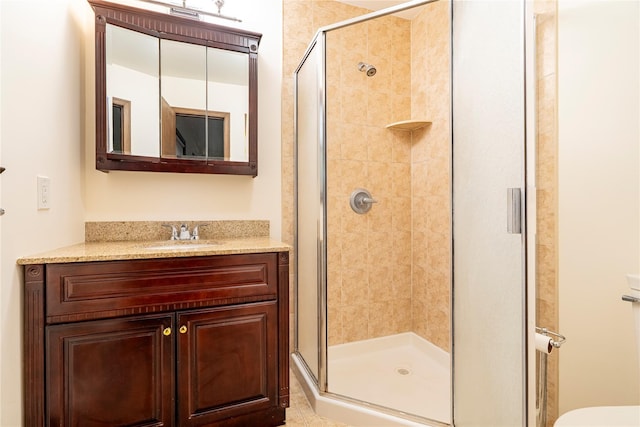 123 Birch Ln, New City, NY 10956 - full bath featuring a shower stall, vanity, and toilet