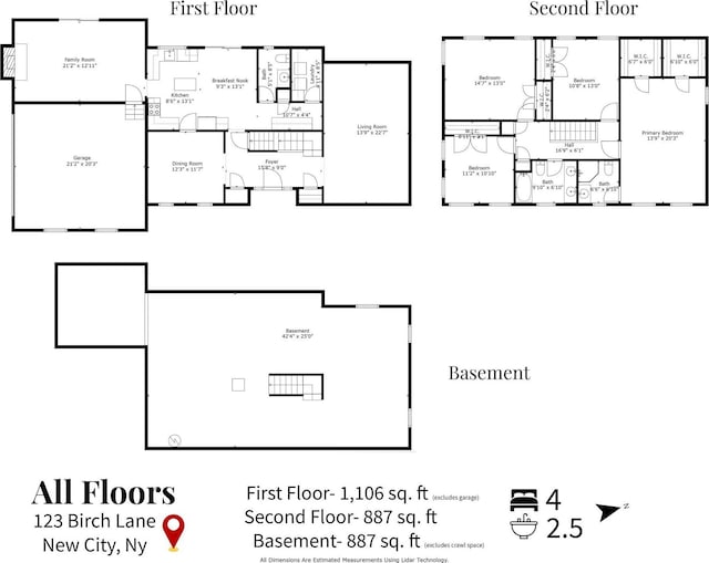 123 Birch Ln, New City, NY 10956 - room layout