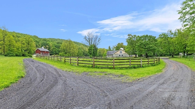 42 Blackstone Rdg, Holmes, NY 12531 - view of dirt / gravel driveway featuring a view of rural / pastoral area and a forest view