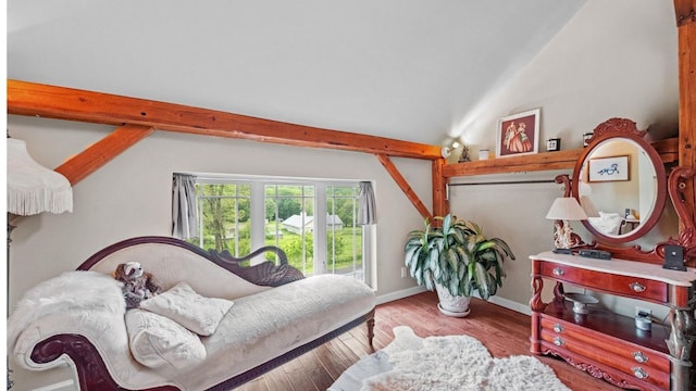 42 Blackstone Rdg, Holmes, NY 12531 - living room featuring wood finished floors and vaulted ceiling
