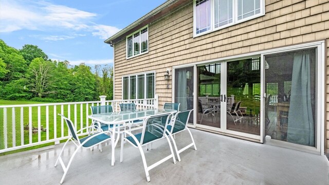 42 Blackstone Rdg, Holmes, NY 12531 - view of patio featuring outdoor dining area