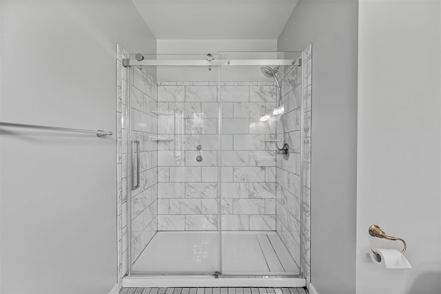 7 Brandy Ln, Hopewell Junction, NY 12590 - bathroom with a shower stall and baseboards