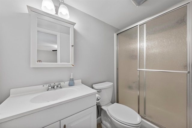 7 Brandy Ln, Hopewell Junction, NY 12590 - bathroom featuring vanity, a stall shower, and toilet