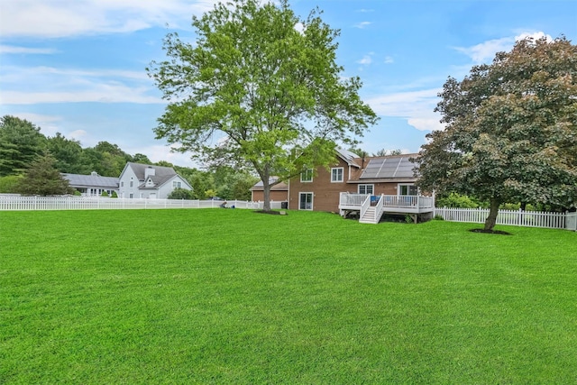 7 Brandy Ln, Hopewell Junction, NY 12590 - view of yard featuring a wooden deck