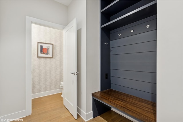18 Rose Ln, Rye Brook, NY 10573 - mudroom with baseboards and light wood finished floors