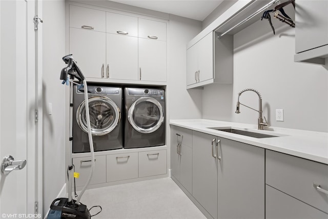 18 Rose Ln, Rye Brook, NY 10573 - laundry area featuring cabinet space and washer and clothes dryer