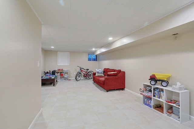601 Covington Green Ln, Patterson, NY 12563 - rec room with recessed lighting and baseboards