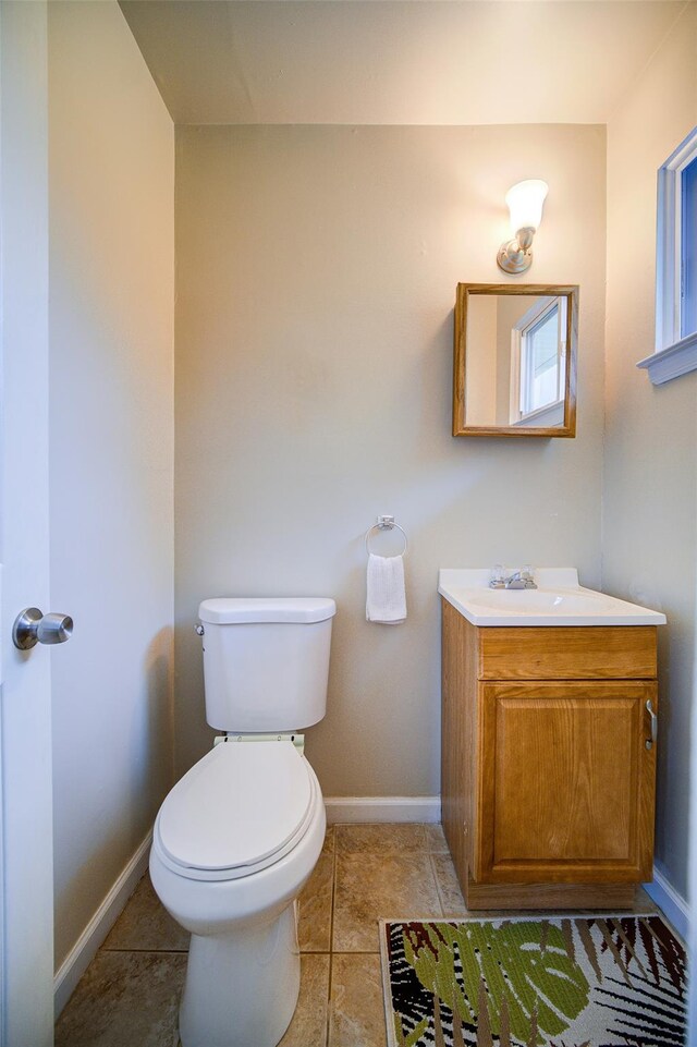 7 Ross Ln, Middletown, NY 10941 - half bath with vanity and tile patterned flooring