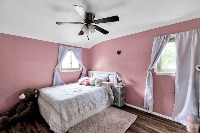 23 Berkeley Ave, Selden, NY 11784 - bedroom featuring wood finished floors, ornamental molding, ceiling fan, and baseboards
