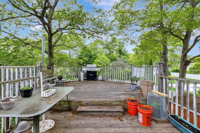 449 Terry Blvd, Holbrook, NY 11741 - view of wooden deck