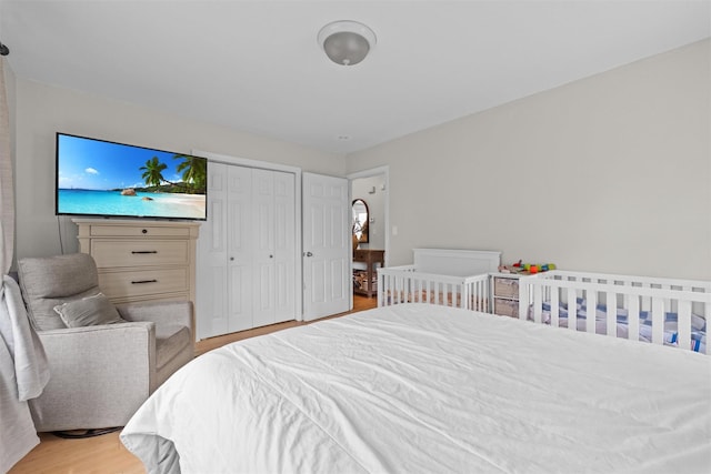 3518 Overlook Ave, Yorktown Heights, NY 10598 - bedroom featuring wood finished floors and a closet