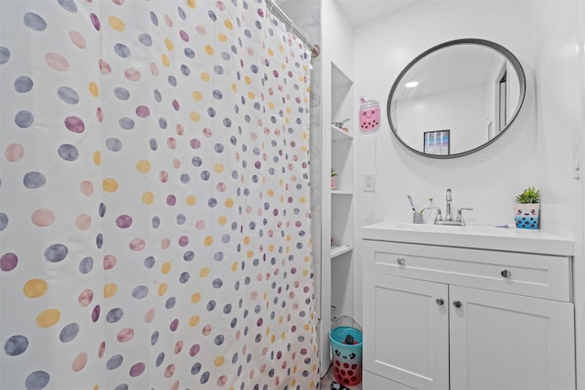 3518 Overlook Ave, Yorktown Heights, NY 10598 - bathroom with vanity and curtained shower