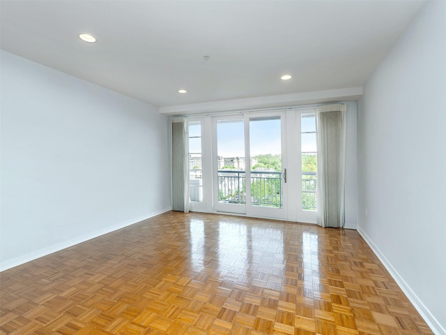 100 Harbor View Dr Unit 515, Port Washington, NY 11050 - unfurnished room featuring baseboards and recessed lighting