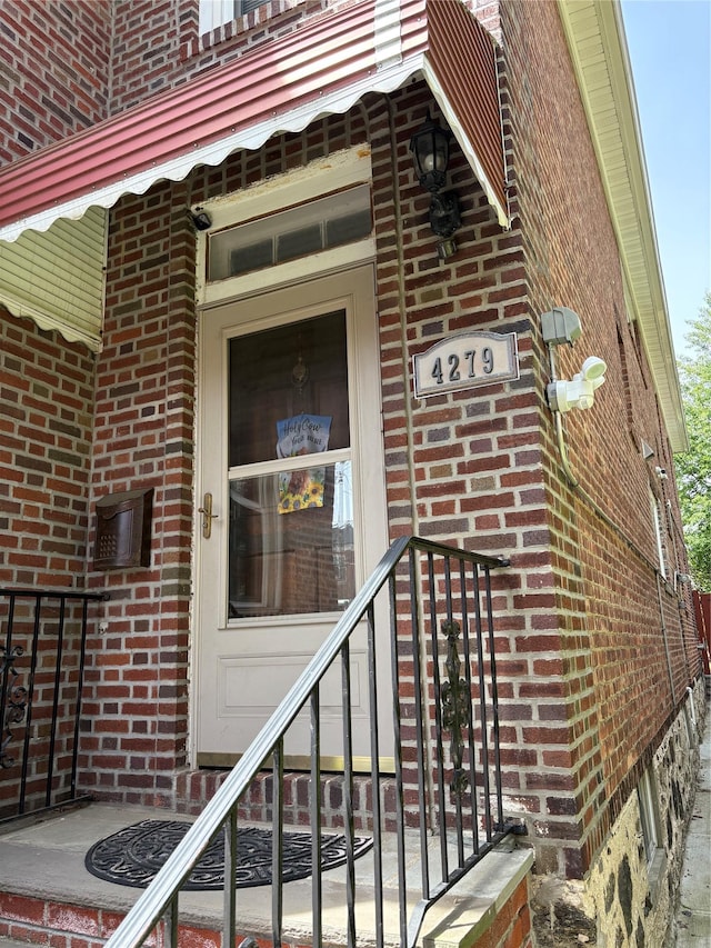 4279 Oneida Ave, Bronx, NY 10470 - doorway to property featuring brick siding