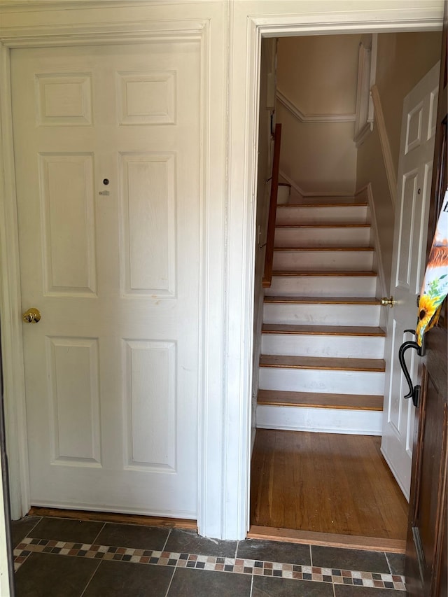 4279 Oneida Ave, Bronx, NY 10470 - staircase with tile patterned floors