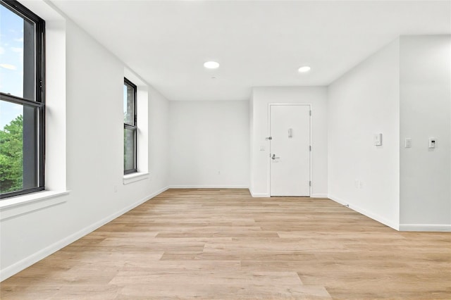 1727 Lacombe Ave Unit 2B, Bronx, NY 10473 - empty room featuring light wood finished floors and recessed lighting