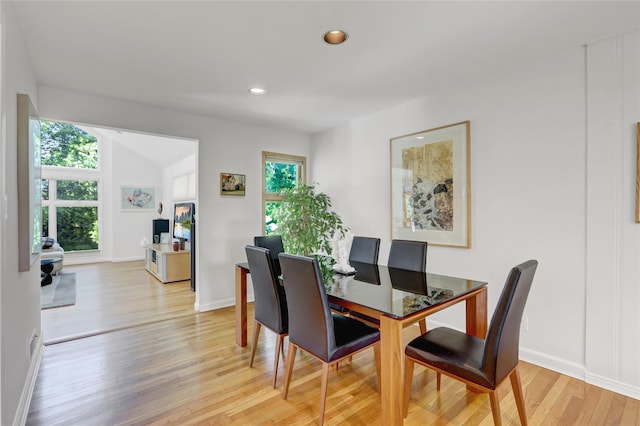 1 Exeter Pl, Glen Head, NY 11545 - dining area with light wood finished floors, baseboards, and recessed lighting
