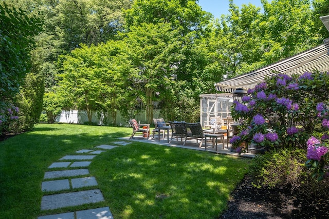 7 Cedar Ln, Glen Cove, NY 11542 - view of yard featuring a patio