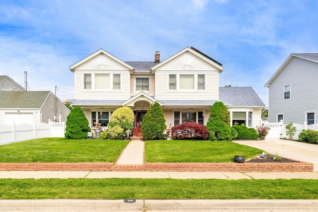 29 Water Ln N, Levittown, NY 11756 - view of front of house with a chimney and roof with shingles