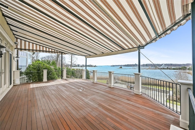 52 Carriglea Dr, Call Listing Agent, CT 06878 - wooden deck with a water view