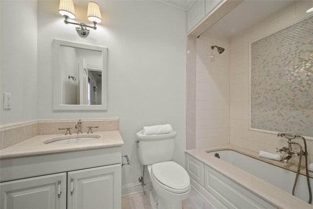 52 Carriglea Dr, Call Listing Agent, CT 06878 - full bathroom with toilet, vanity, and shower / washtub combination