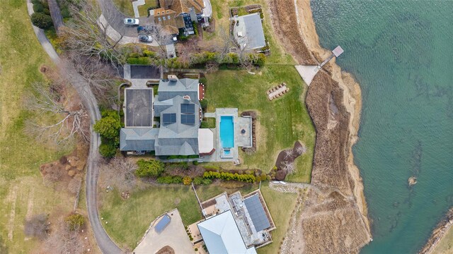 52 Carriglea Dr, Call Listing Agent, CT 06878 - bird's eye view of a pool and a nearby body of water