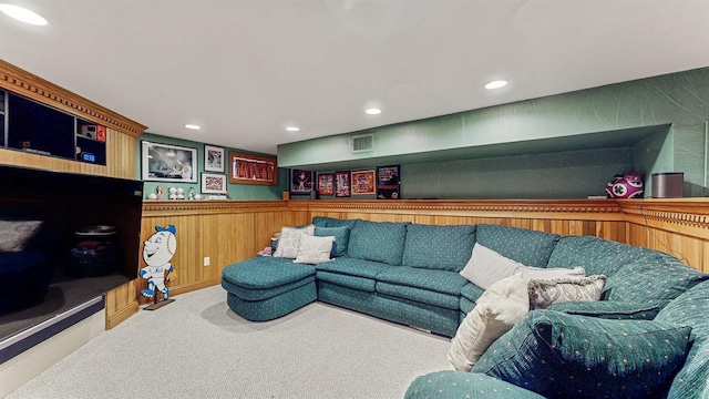 5 Long House Way, Commack, NY 11725 - living area featuring carpet and recessed lighting