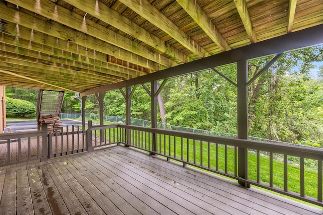 30 Apple Hill Dr, Cortlandt Manor, NY 10567 - view of wooden terrace