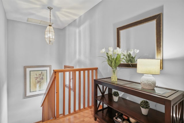 hall with an upstairs landing