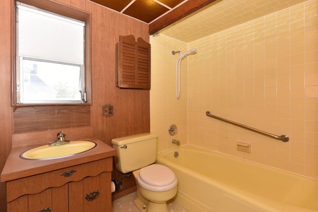50 Fordham St, Williston Park, NY 11596 - full bathroom featuring toilet, bathing tub / shower combination, and vanity