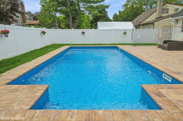 150 Arthur St, Massapequa Park, NY 11762 - view of pool with a patio and a fenced backyard