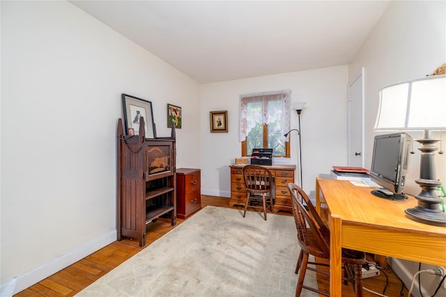 1427 Dartmouth St, Baldwin, NY 11510 - home office with baseboards and wood finished floors