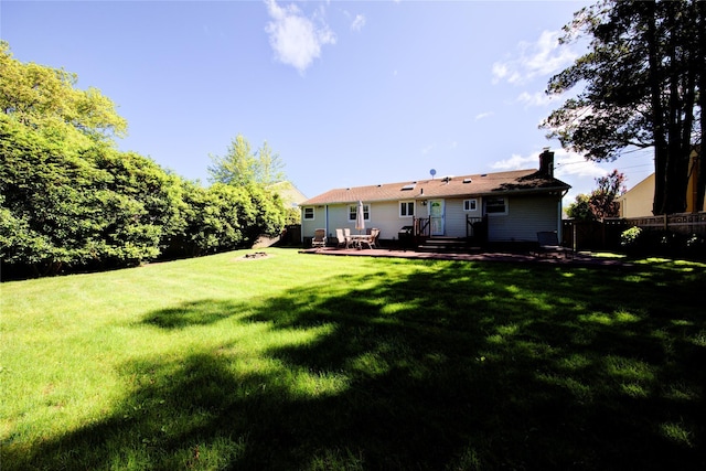 55 Richfield St, Plainview, NY 11803 - back of property with a chimney