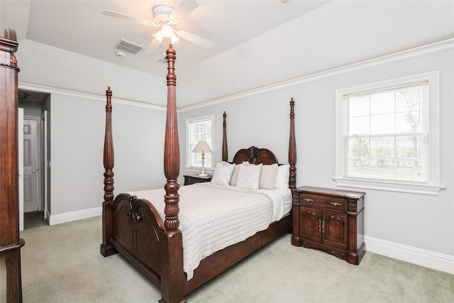 30 Lawrence Rd, Kings Park, NY 11754 - bedroom featuring light colored carpet, baseboards, and a ceiling fan