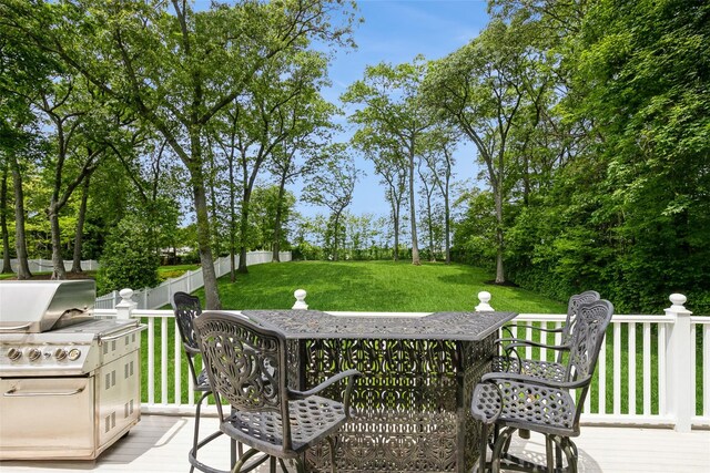 30 Lawrence Rd, Kings Park, NY 11754 - view of patio / terrace with a wooden deck