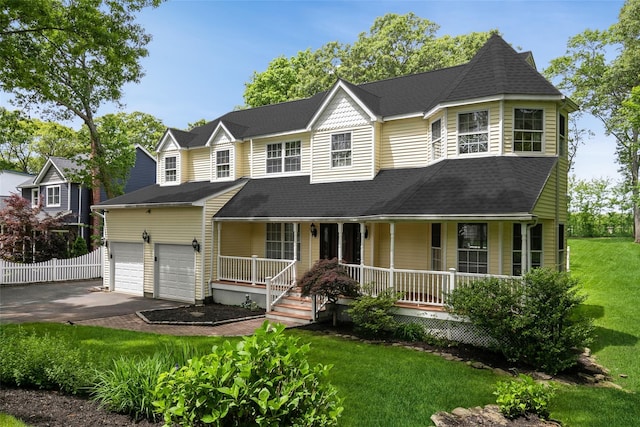 30 Lawrence Rd, Kings Park, NY 11754 - view of front of house featuring a porch, driveway, and roof with shingles