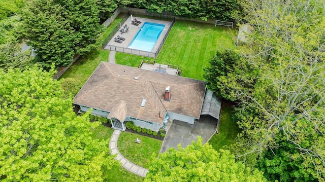 4200 Rocky Point Rd, East Marion, NY 11939 - view from above of property with a pool