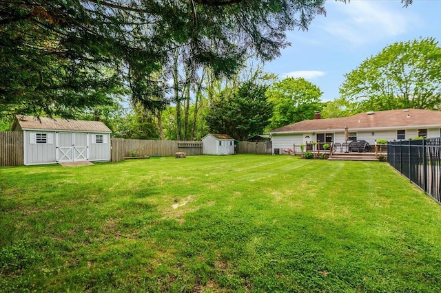 4200 Rocky Point Rd, East Marion, NY 11939 - view of yard with a deck