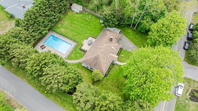 4200 Rocky Point Rd, East Marion, NY 11939 - view from above of property with a pool